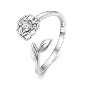 Inel "Silver Flower" din argint