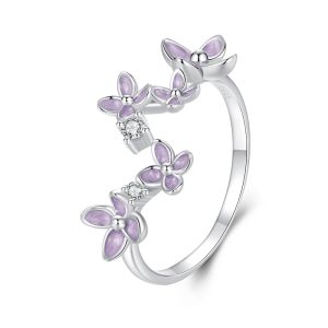 Inel "Flori de liliac" din argint