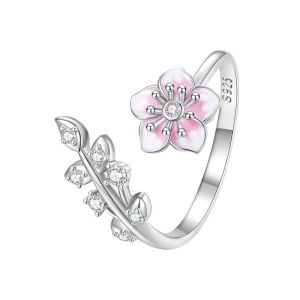 Inel "Blush Dream" din argint si cristale