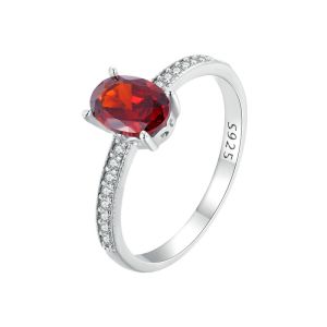 Inel "Amber Shine" din argint si cristale