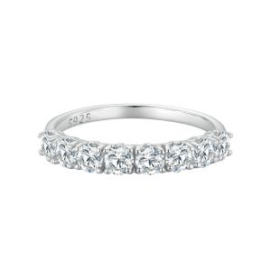 Inel "Astra" din argint si Moissanite