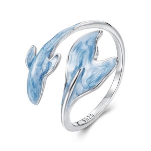 Inel "Blue Whale" din argint