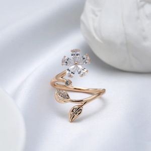 Inel "Fiore Splendente" placat cu aur roz