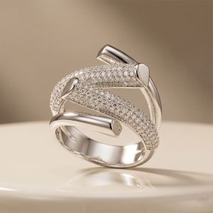 Inel "Silver Hug" placat cu argint