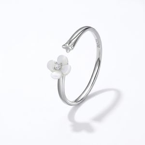 Inel "Moonflower" din argint