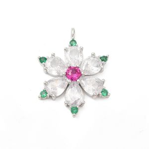 Pandantiv "Floare de gheata" din cristale