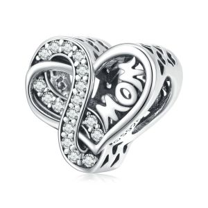 Charm "Mom" din argint
