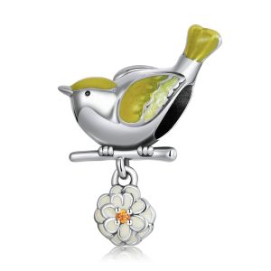 Charm "Yellow Bird" din argint