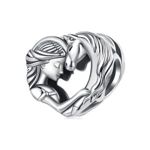Charm "Horse Love" din argint