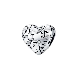 Charm "Wisdom Heart" din argint