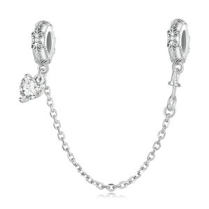 Charm "Heart Connection" din argint