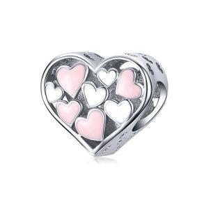 Charm "Candy Hearts" din argint