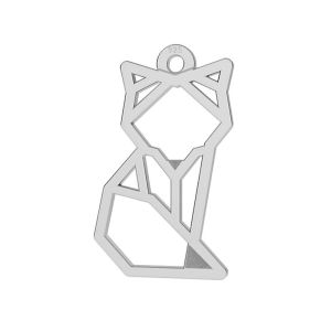 Pandantiv din argint "Vulpe origami"