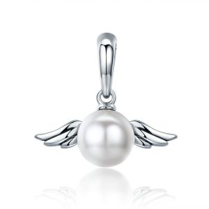 Pandantiv/Charm din argint si perla