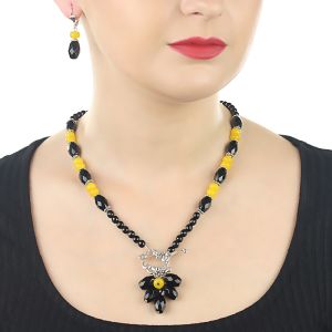 Set ciorchine din onix si jad galben