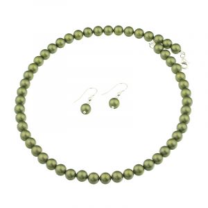 Set din perle de Mallorca olive