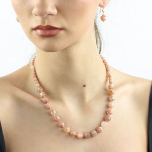 Set "Silky Smooth" din piatra lunii roz