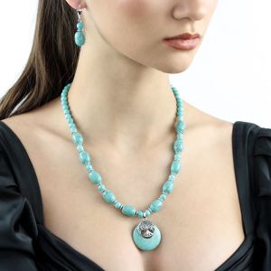 Set "Copacul Vietii" din turcoaz