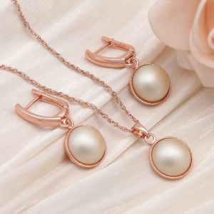 Set "Lucrezia" placat cu aur roz