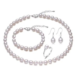 Set "Mauri'' din perle naturale si argint