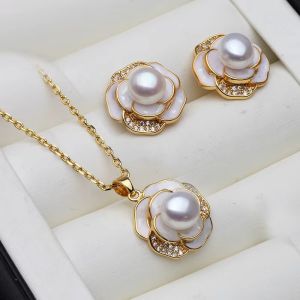 Set "Olympia" placat cu aur si perle