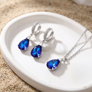 Set "Ocean Teardrop" din cristale