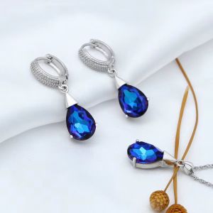 Set "Ocean Teardrop" din cristale