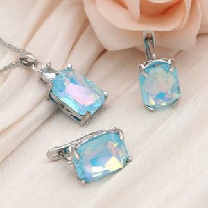 Set "Laguna Blu" din cristale