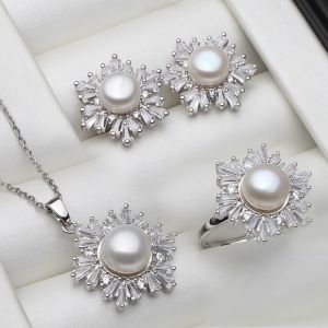 Set "Morning White" placat cu rodiu