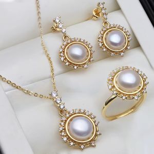 Set "Albalove" placat cu aur si perle