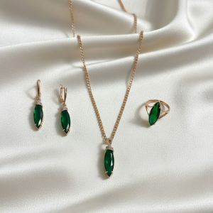 Set "Mystic Moss" placat cu aur roz