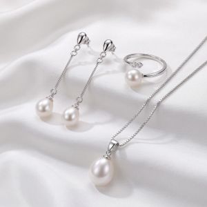 Set "Silver Grace" din argint si perle naturale