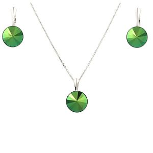 Set cristale Swarovski Scarabaeus si argint