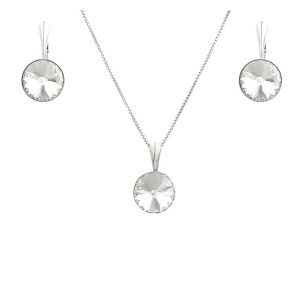 Set din argint si cristale Precioasa