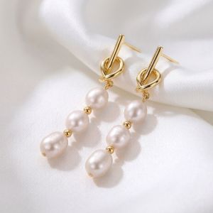 Cercei "Dianis" din perle naturale