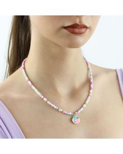 Colier "Space Candy" din sidef multicolor