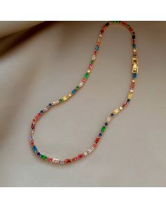 Colier "Colorful Crystals" din cristale