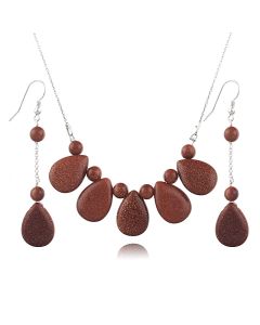 Set din argint si Goldstone