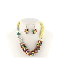 Set matase si ciorchine multicolor