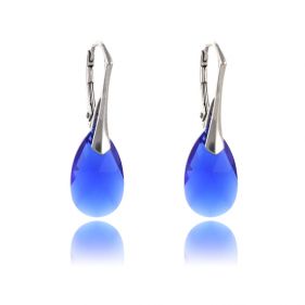 Cercei cristale Swarovski lacrima Majestic Blue