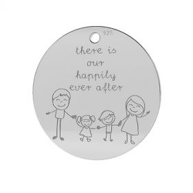 Pandantiv din argint - Familia fericita