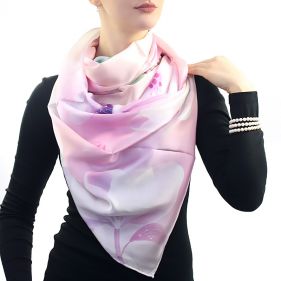 Esarfa Deluxe din matase naturala satinata