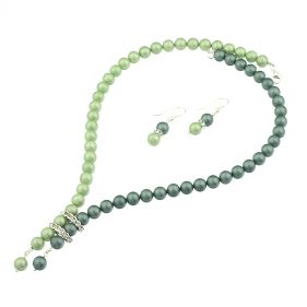 Set perle de Mallorca verde menta - verde cenusiu